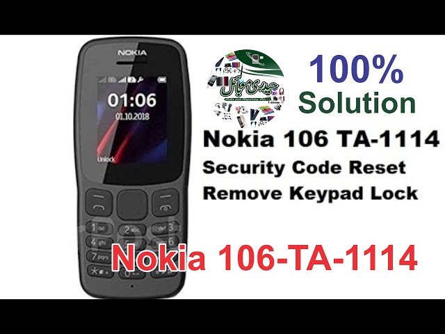 Nokia 106 TA-1114 Security Code Unlock With Free Tool