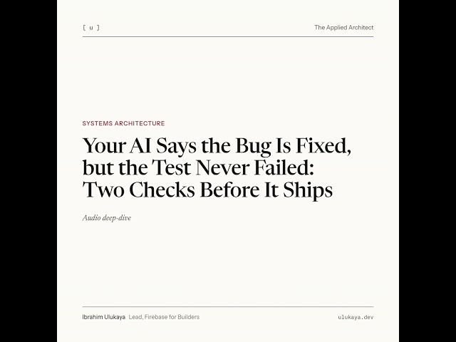 The Repro Fence: Your AI Says the Bug Is Fixed, but the Test Never Failed