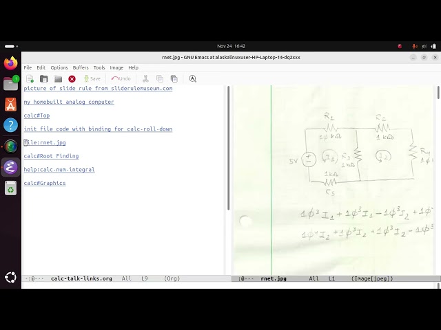 EmacsConf 2025: Basic Calc functionality for engineering or electronics