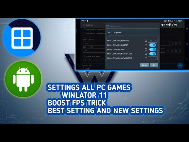 NEW SETTINGS WINLATOR 11 BOOST FPS | ALL  GAMES