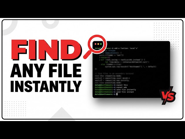 How to Find Any File Instantly in Terminal (find vs locate)