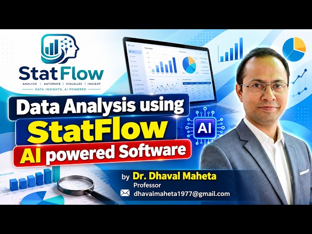 Data Analysis Using StatFlow - Software with Artificial Intelligence