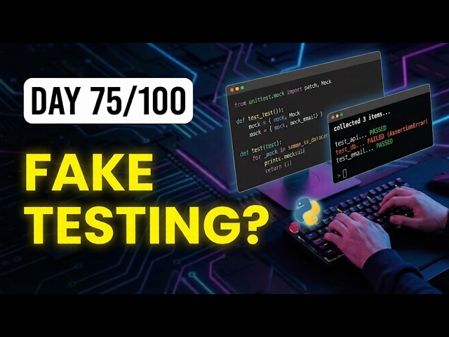 Test Code Without Real Dependencies 😱 | Mocking & Patching | Day 75