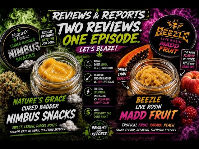 Nature's Grace vs Beezle Live Rosin Review | My Bud Jon | Clips