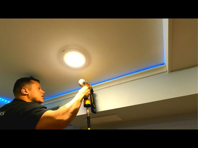 How to Install  LED Lights in Crown Molding For Indirect Lighting GOVEE RGB LED Lights