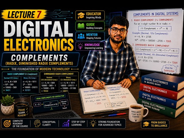 Digital Electronics Lecture 7 | Complements | Radix & Diminished Radix Complements