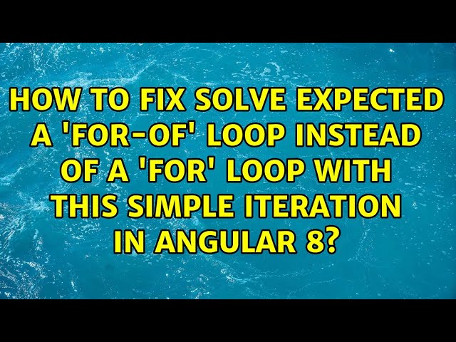 How to fix solve Expected a 'for-of' loop instead of a 'for' loop with this simple iteration in...