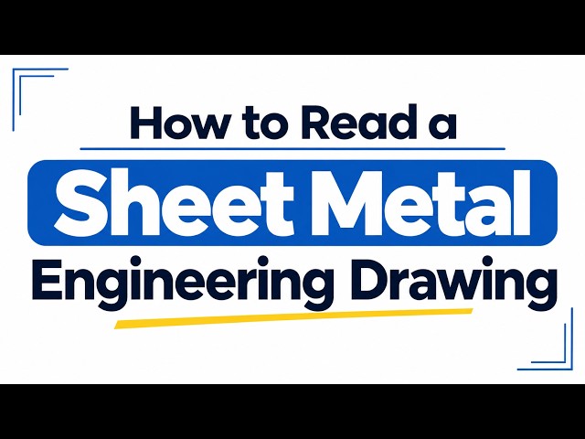 How to Read a Sheet Metal Engineering Drawing | Sheet Metal Drawing Basics