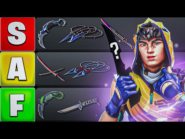 Ranking Every VALORANT KNIFE From Worst to Best