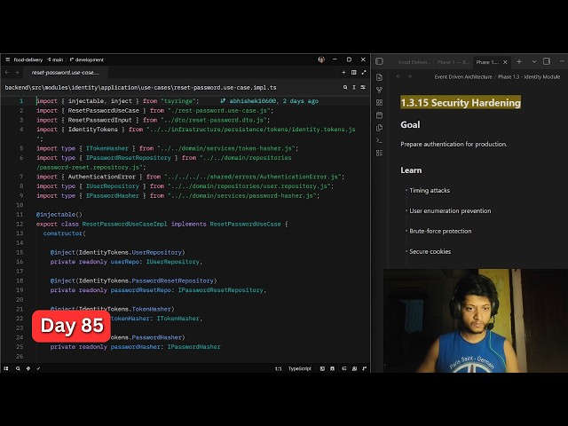 🔴 Day 85 of Learning Advance Backend And System Design (Live Coding)