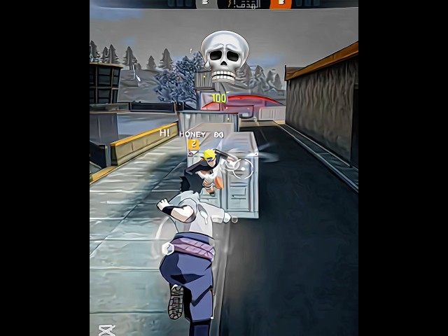 Naruto vs Sasuke ☠️ #naruto #freefireshorts #ffmeaxnarutoshippuden #honeyff #fypシ゚ #freefiremax