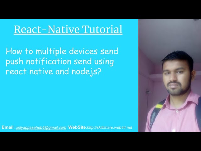 How to multiple devices send push notification send using react native and nodejs?