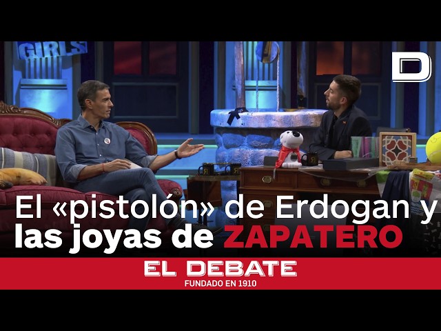 Las bromas de Sánchez y Broncano con las joyas de Zapatero y el "pistolón" de Erdogan