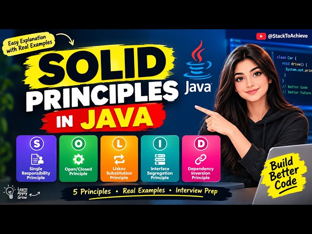 SOLID Principles in Java Explained with Real Examples 🔥 | S.O.L.I.D. Principles for Interviews