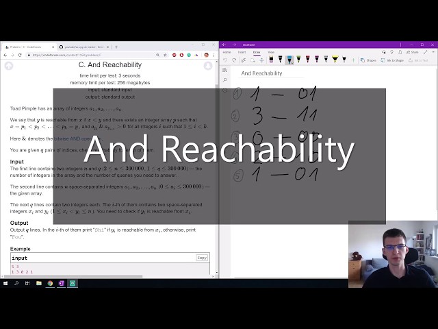 Codeforces problem - And Reachability