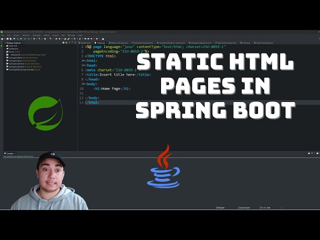 How to display HTML page with Spring Boot and Spring Tool Suite