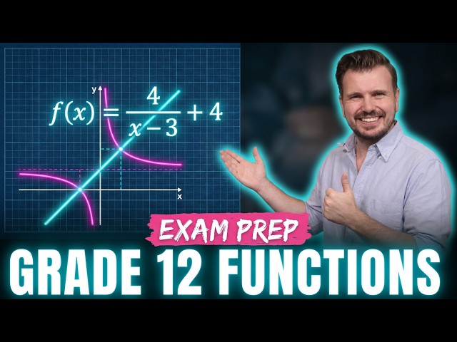 Grade 12 Maths Paper 1 | Functions Past Questions | Matric Exam Prep