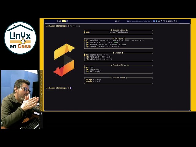 Testing Soplos Linux with Noctalia version 5