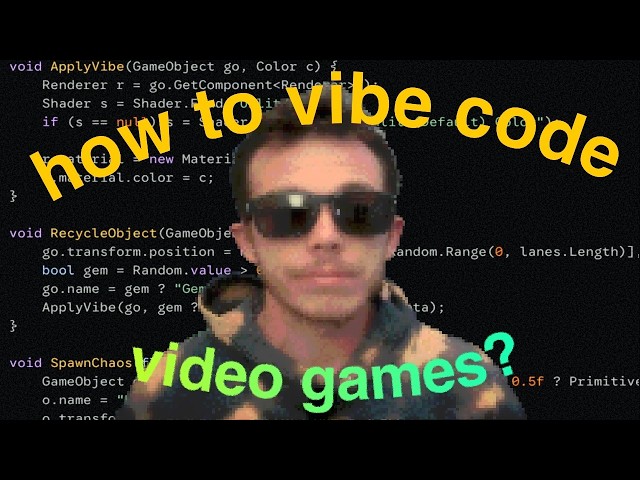 how to vibe code a video game?
