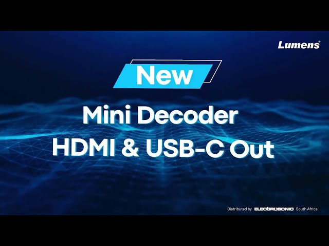 Lumens OIP-N60D AV over IP and NDI HX 4K Decoder