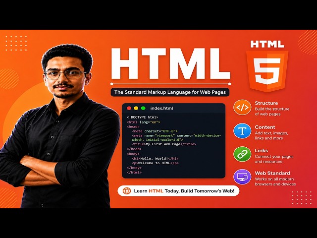 HTML Tutorial for Beginners | Master Web Development Fundamentals Step-by-Step