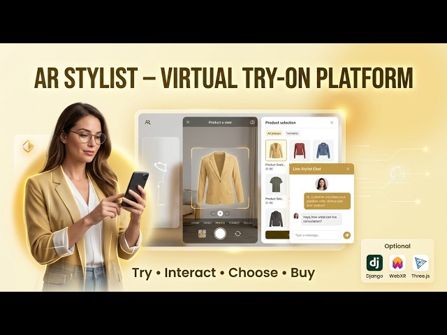 AR STYLIST A REAL TIME AUGMENTED REALITY E-COMMERCE PLATFORM #ARStylist  #softwareprojects #ThreeJS