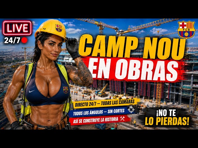 👀 ¡MIRA CÓMO AVANZA! El CAMP NOU por dentro y por fuera | DIRECTO
