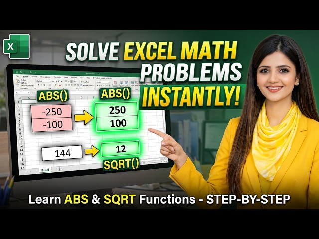 Don't Make These Mistakes with Excel Math: ABS and SQRT