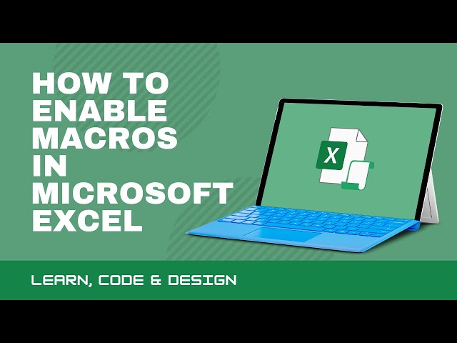 How to Enable Macros in Excel (JD's Code Lab)