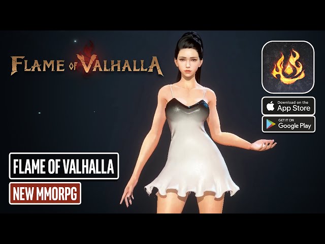 FLAME OF VALHALLA Gameplay - Mobile MMORPG on Android and iOS
