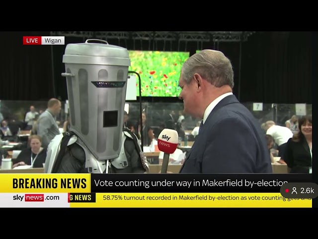Count Binface destroys Sky News interviewer