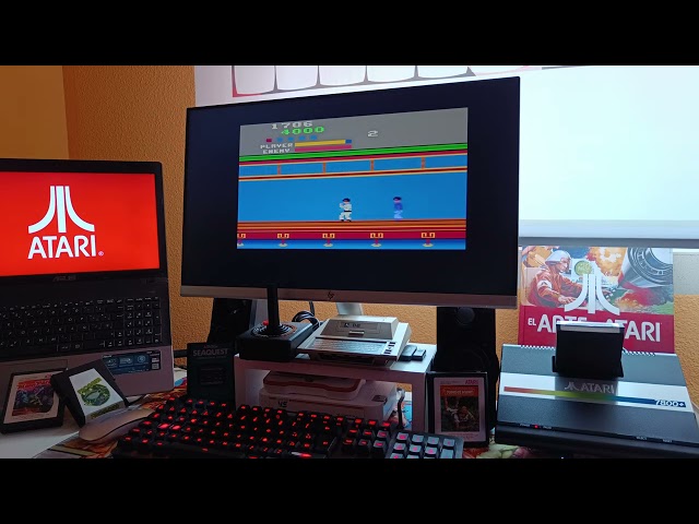 Retrogameplay sincero: Redescubriendo KungFu Master (Atari 2600) en Atari 7800+
