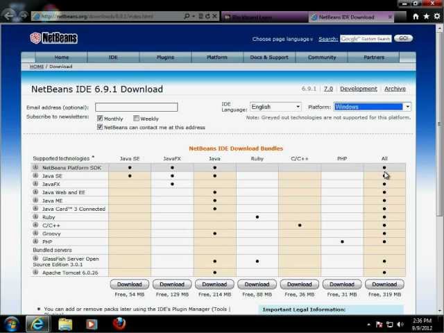 Installing Netbeans and JDK