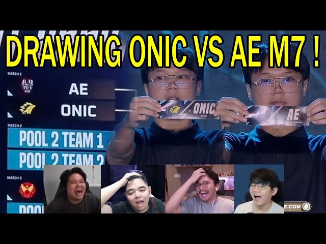 DRAWING ONIC MEETS AE ON M7! Streamer Reactions to DRAWING SWISS STAGE M7