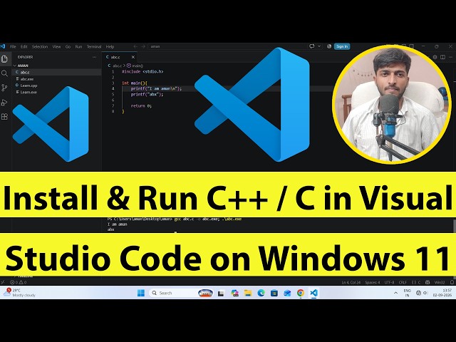 How to Install & Run C++ / C in Visual Studio Code on Windows 10/11 | Install C++ in Vs Code