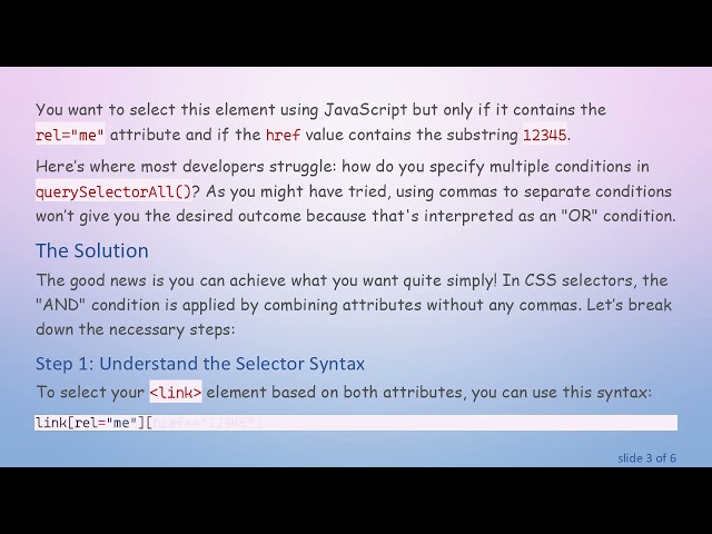 Understanding querySelectorAll() for Targeting Specific Attributes in JavaScript