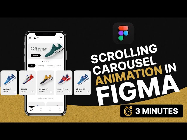 Scrolling carousel animation in Figma (2023)