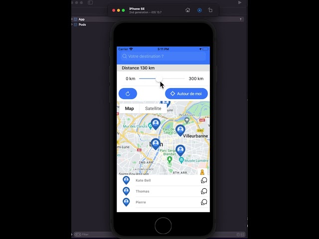 Application géolocalisée - IONIC 6 - IOS - ANDROID