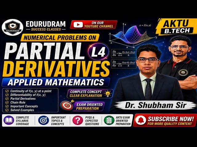 Numerical Problems on Partial Derivatives | L4 | Applied Mathematics | AKTU B.Tech