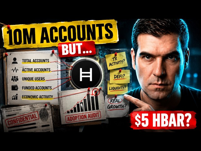 Hedera Nears 10 Million Accounts... $5 HBAR coming?