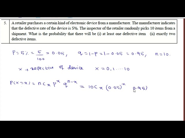 Exercise 11.5 | Qn no :5 | Chapter 11 | Class 12 | Probability Distribution #mdmath
