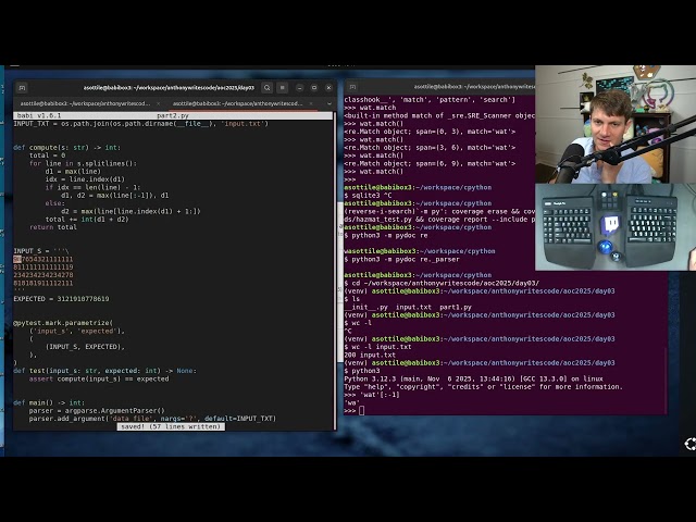replay - advent of code day 3 - 2025-12-03