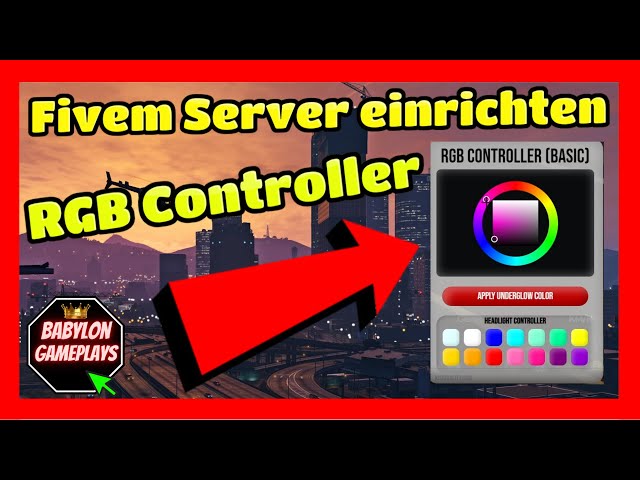 Fivem Server einrichten # 349 // RGB Controller Neons & Scheinwerfer ändern // Tutorial ESX Server
