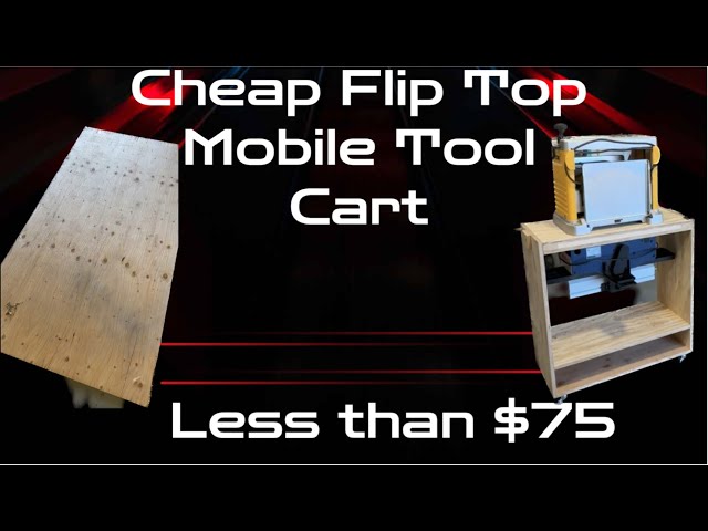 Cheap and Amazing Flip Top Tool Cart: Build it Now and Organize your Tools like a Pro! #tips #how