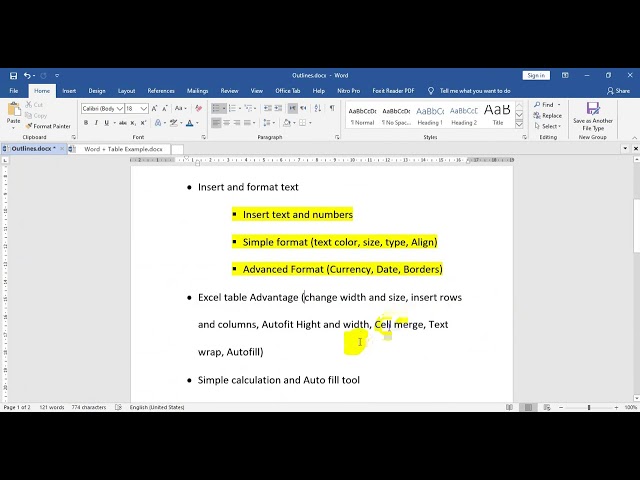 Excel Part2 Tables Agvantages &, Simple Calculations,Math & logic Functions