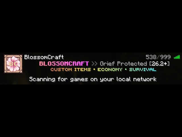 Playing BlossomCraft On Minecraft Java For The First Time