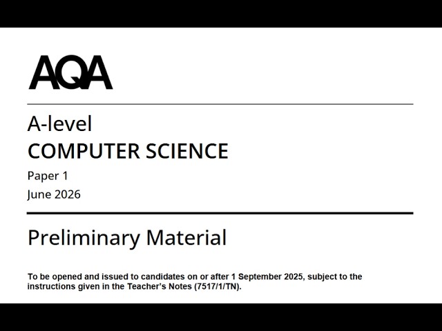 Ant Simulation LIVE CLASS -  AQA Computer Science A-level 2026