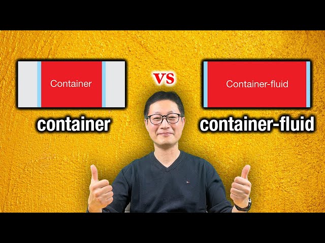 container vs container-fluid in Bootstrap with Adobe Dreamweaver