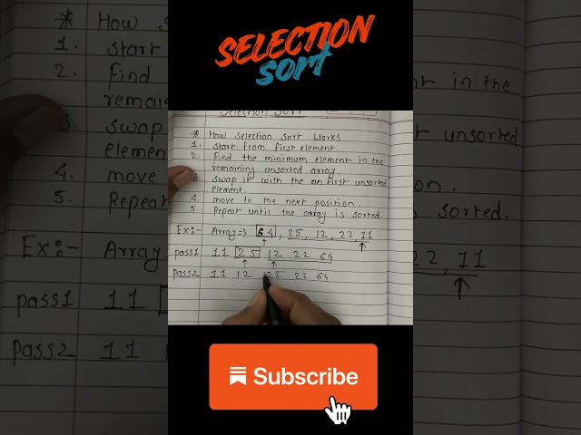 Selection Sort in Java | Step-by-Step Explanation with Code, Dry Run & Time Complexity