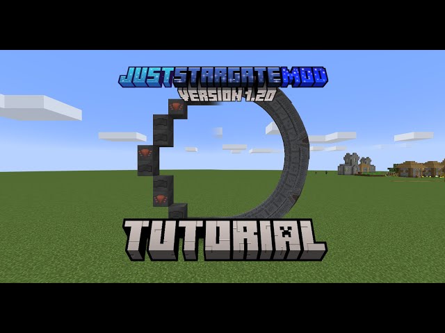 How to build a stargate | JSG 101 | Just Stargate Mod Tutorial